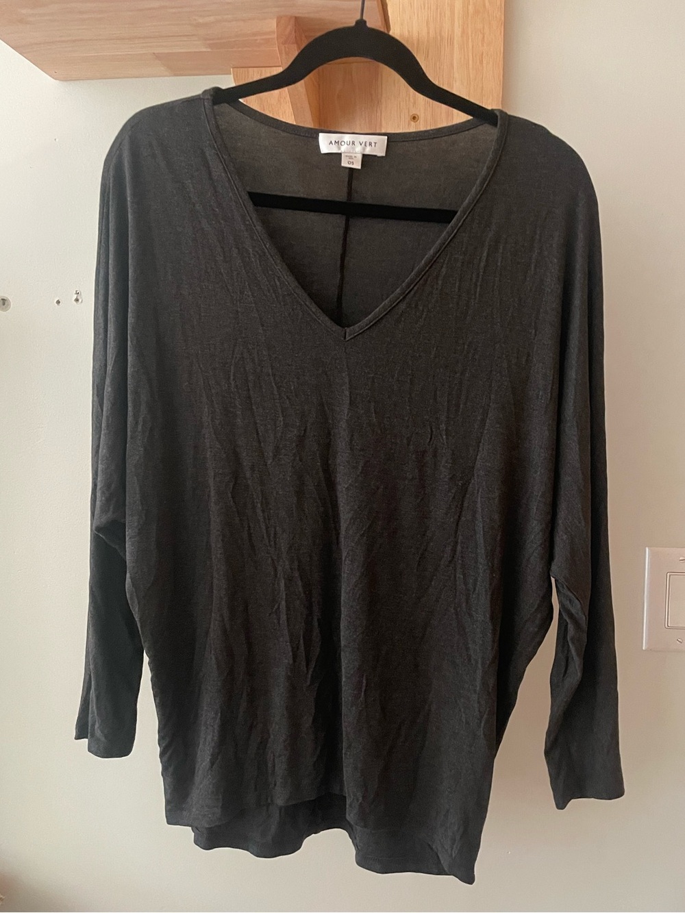 Amour Vert 3/4?dolman sleeve tee one size